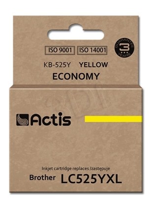 Изображение Actis KB-525Y ink (replacement for Brother LC-525Y; Standard; 15 ml; yellow)