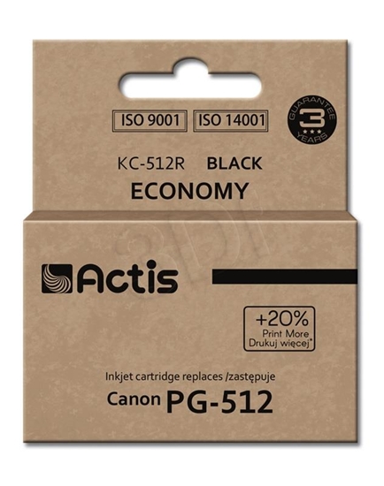 Изображение Actis KC-512R ink (replacement for Canon PG-512; Standard; 15 ml; black)