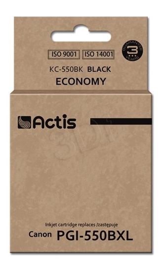 Изображение Actis KC-550Bk Ink (replacement for Canon PGI-550BK; Standard; 23 ml; black)