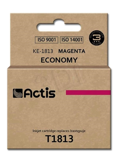 Изображение Actis KE-1813 ink (replacement for Epson T1813; Standard; 15 ml; magenta)