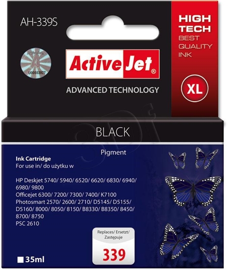 Picture of Actis KH-339R ink (replacement for HP 339 C8767EE; Standard; 35 ml; black)