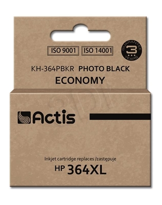 Attēls no Actis KH-364PBKR Ink Cartridge (replacement for HP 364XL CB322EE; Standard; 12 ml; black, photo)