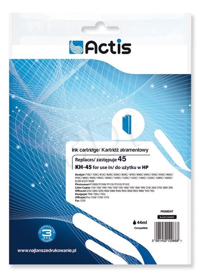 Изображение Actis KH-45 ink (replacement for HP 45 51645A; Standard; 44 ml; black)