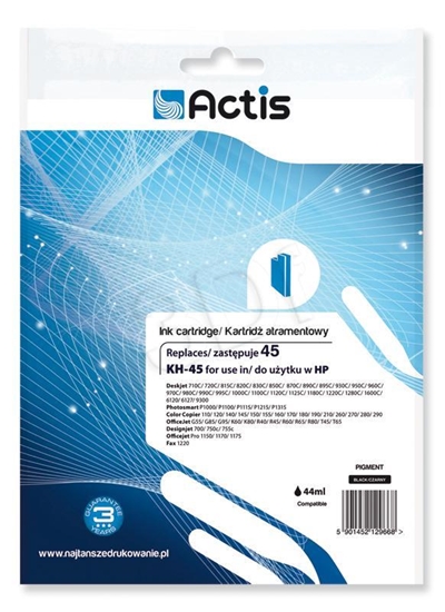 Picture of Actis KH-45 Ink (replacement HP 45 51645A; Standard; 44 ml; black)