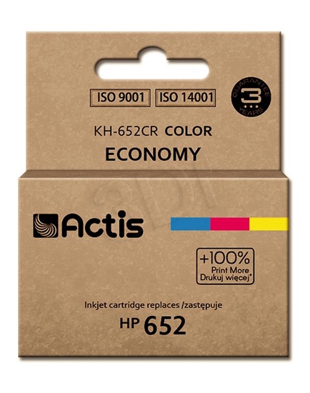 Picture of Actis KH-652CR Ink (replacement HP 652 F6V24AE; Standard; 15 ml; color)