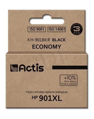 Picture of Actis KH-901BKR Ink (replacement for HP 901XL CC654AE; Standard; 20 ml; black)