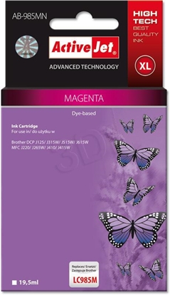 Изображение Activejet AB-985MN ink (replacement for Brother LC985M; Supreme; 19.5 ml; magenta)