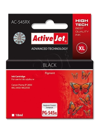 Attēls no Activejet AC-545RX Ink cartridge (replacement for Canon PG-545XL; Premium; 16.5 ml; 400 pages, black)