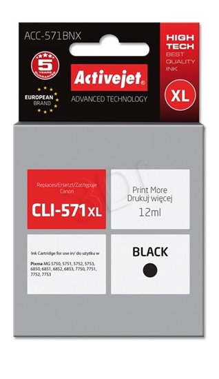 Изображение Activejet ink for Canon CLI-571Bk XL