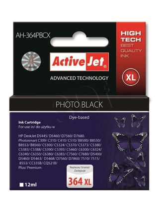 Attēls no Activejet AH-364PBCX Ink (replacement for HP 364XL CB322EE; Premium; 12 ml; black, photo)