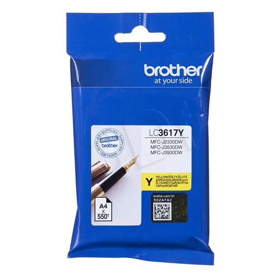 Picture of Brother LC-3617Y ink cartridge 1 pc(s) Original Standard Yield Yellow