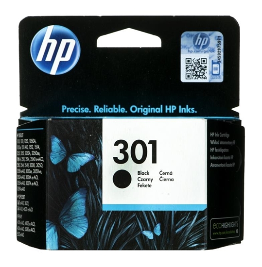 Picture of HP 301 Black Original Ink Cartridge