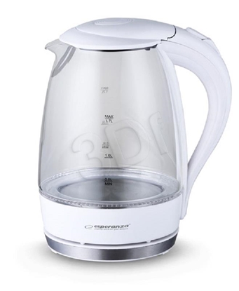 Изображение Esperanza EKK011W Electric kettle 1.7 L White, Multicolor 2200 W