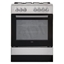 Picture of Beko FSE62120DX cooker Freestanding cooker Gas Black, Grey A