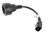 Picture of Lanberg CA-C14E-10CC-0018-BK power cable Black C14 coupler