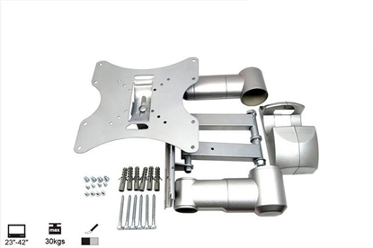 Picture of TV Wall Mount Bracket LCD LED Plasma 23-42'' up to 30kg max vesa 200x200 Silver