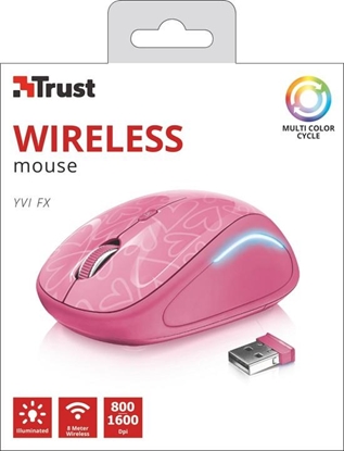 Attēls no Trust Yvi FX mouse Ambidextrous RF Wireless Optical 1600 DPI