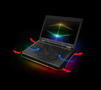 Изображение Thermaltake Massive 20 RGB laptop cooling pad 48.3 cm (19") 800 RPM Black