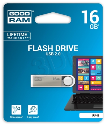 Attēls no Goodram UUN2 USB flash drive 16 GB USB Type-A 2.0 Silver
