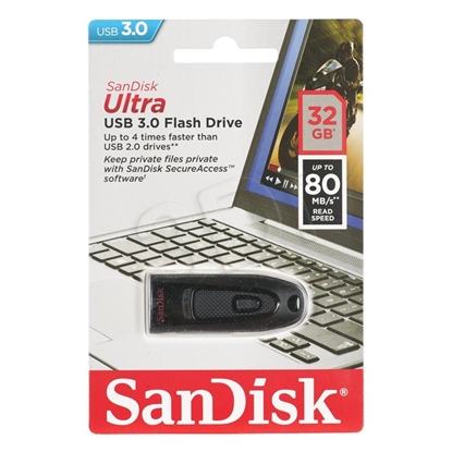 Attēls no Sandisk Ultra USB flash drive 32 GB USB Type-A 3.2 Gen 1 (3.1 Gen 1) Black