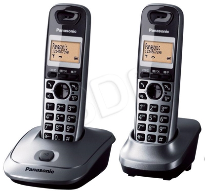 Attēls no Panasonic KX-TG2512 telephone DECT telephone Grey Caller ID