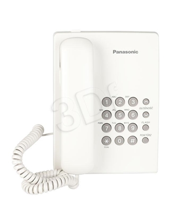Attēls no Panasonic KX-TS500PDW telephone Analog telephone White