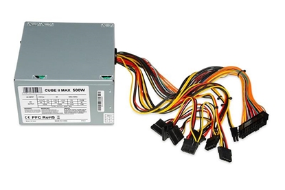 Изображение iBox CUBE II power supply unit 500 W 20+4 pin ATX ATX Silver