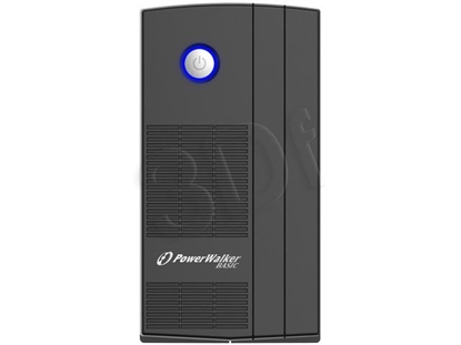 Attēls no PowerWalker 10121070 uninterruptible power supply (UPS) Line-Interactive 850 VA 480 W 2 AC outlet(s)