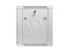 Изображение Lanberg wall-mounted installation rack cabinet 19'' 9U 600x450mm gray (glass door)