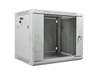 Picture of Lanberg wall-mounted installation rack cabinet 19'' 9U 600x450mm gray (glass door)