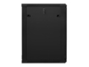 Picture of Lanberg wall-mounted installation rack cabinet 19'' 18U 600x600mm black (glass door)