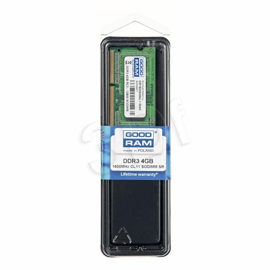 Изображение Goodram 4GB DDR3 PC3-12800 memory module 1600 MHz