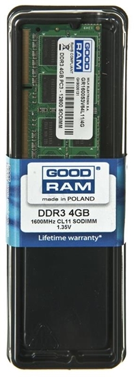 Picture of Goodram 4GB DDR3 memory module 1600 MHz