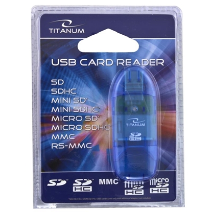 Picture of TITANUM TA101B card reader Blue USB 2.0