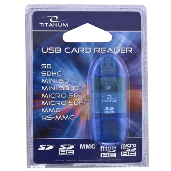 Picture of TITANUM TA101B card reader Blue USB 2.0