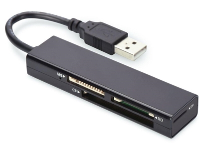 Attēls no Ednet 85241 card reader USB 2.0 Black