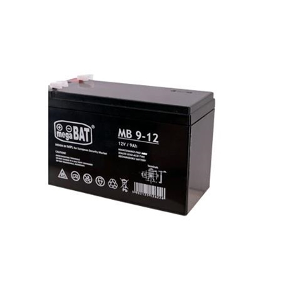 Picture of MPL megaBAT MB 9-12 UPS battery Lead-acid accumulator VRLA AGM Maintenance-free 12 V 9 Ah Black