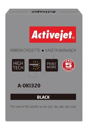 Изображение Activejet A-OKI320 Ribbon (replacement OKI 9002303; 3000000 characters; Supreme; black) 100 pieces