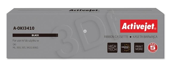 Изображение Activejet A-OKI3410 Ink ribbon (replacement for OKI 9002308; Supreme; 10.000.000 characters black)