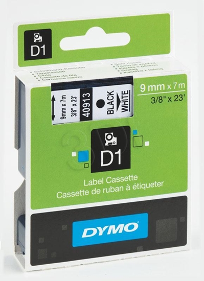 Picture of DYMO D1 Standard - Black on White - 9mm