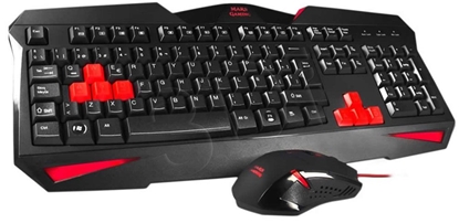 Attēls no Mars Gaming MCP1 keyboard Mouse included Black, Red