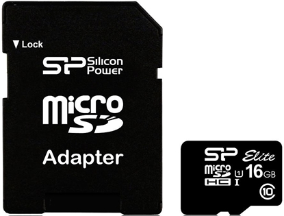 Picture of microSDHC 16GB CL10/UHS-1 40/15 MB/s Elite + adapter