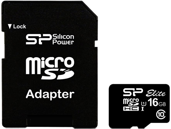 Picture of microSDHC 16GB CL10/UHS-1 40/15 MB/s Elite + adapter
