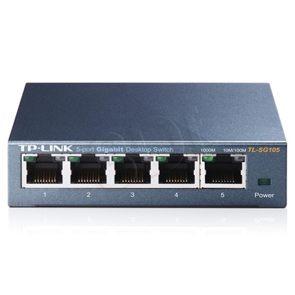 Attēls no TP-LINK 5-Port 10/100/1000Mbps Desktop Network Switch