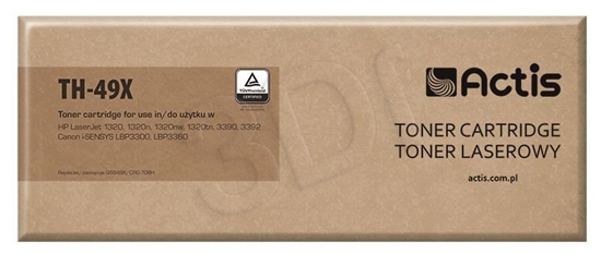 Picture of Actis TH-49X toner (replacement for HP 49X Q5949X, Canon CRG-708H; Standard; 6000 pages; black)