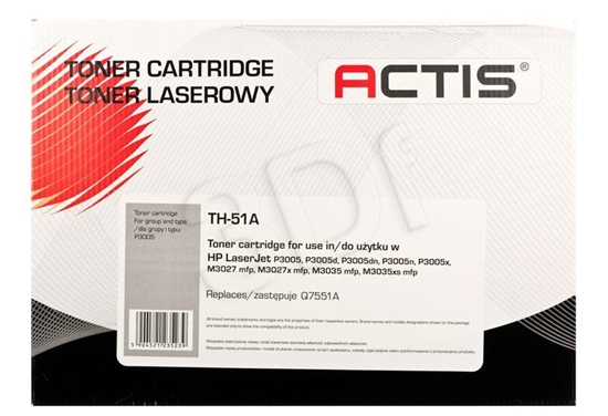 Picture of Actis TH-51A Toner (replacement for HP 51A Q7551A; Standard; 6500 pages; black)
