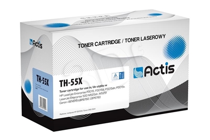 Picture of Actis TH-55X toner (replacement for HP 55X CE255X, Canon CRG-724H; Standard; 12500 pages; black)