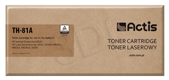 Изображение Actis TH-81A toner (replacement for HP 81A CF281A; Standard; 10500 pages; black)