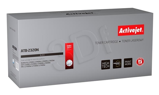 Изображение Activejet ATB-2320N Toner (replacement for Brother TN-2320, TN2320; Supreme; 2600 pages; black)