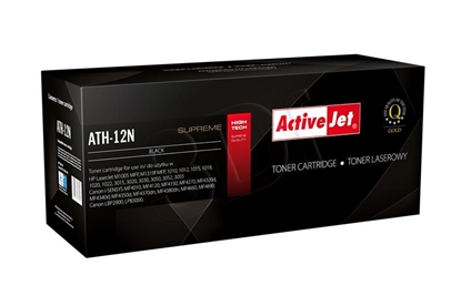 Picture of Activejet ATH-12N toner (replacement for HP 12A Q2612A, Canon FX-10, Canon CRG-703; Supreme; 2300 pages; black)